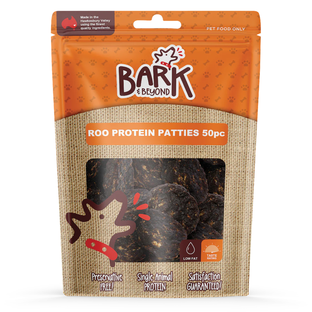 Bark & Beyond Roo Protein Patties 50 Pack