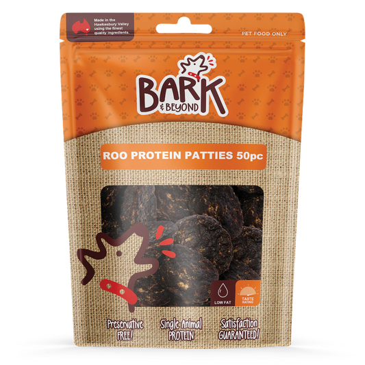 Bark & Beyond Roo Protein Patties 50 Pack