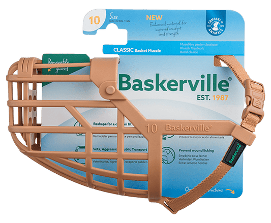 Baskerville Classic Basket Muzzle with packaging