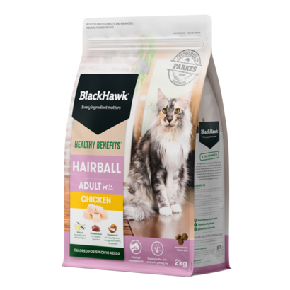 Black Hawk Healthy Benefits Adult Cat Hairball Chicken 4kg