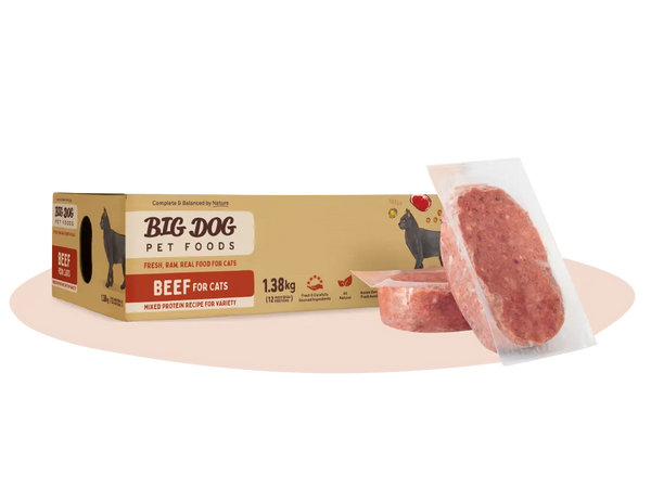 Big Dog Beef Raw Cat Food 1.38kg