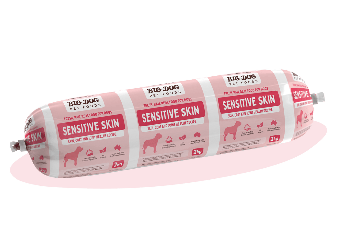 Big Dog Sensitive Skin Raw Dog Food Roll 2kg