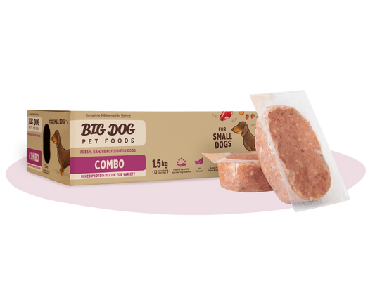 Big Dog Combo Raw Dog Food for Small Dogs 1.5kg