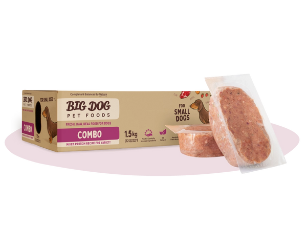 Big Dog Combo Raw Dog Food for Small Dogs 1.5kg