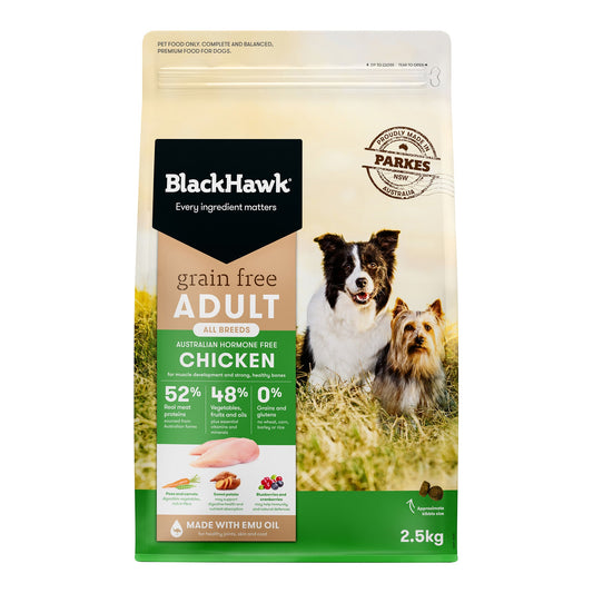 Black Hawk Grain Free Chicken 2.5kg dog food