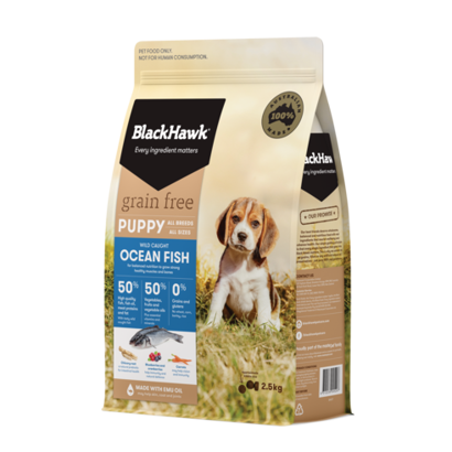 Black Hawk Grain Free Puppy Ocean Fish 2.5kg dog food