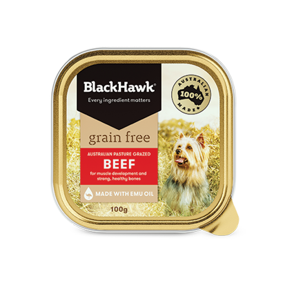 Black Hawk Grain Free Wet Dog Food Beef 100g