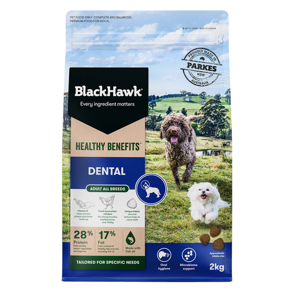 Black Hawk Healthy Benefits Dental 2kg dog food