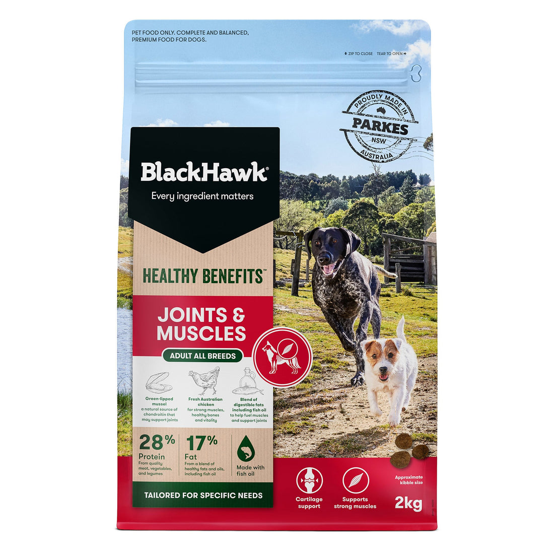 Black Hawk Healthy Benefits Joints and Muscles 2kg dog food