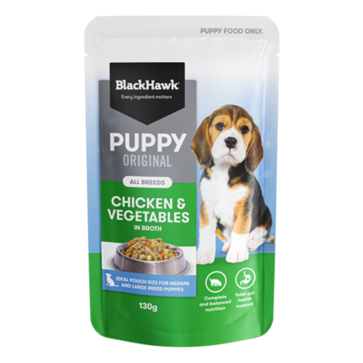 Black Hawk Puppy Chicken & Vegetables 130g