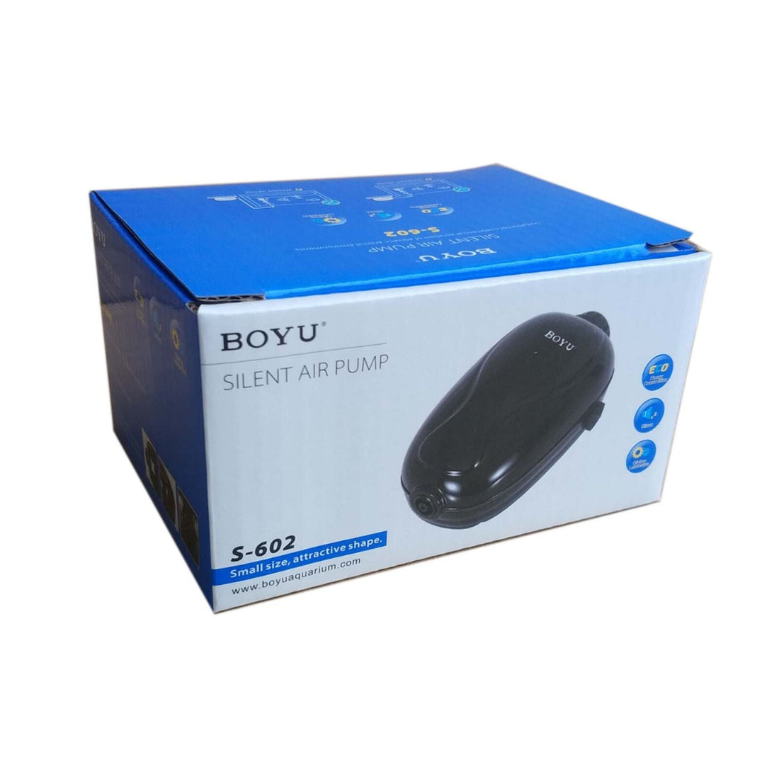 BOYU S-602 single outlet aquarium air pump