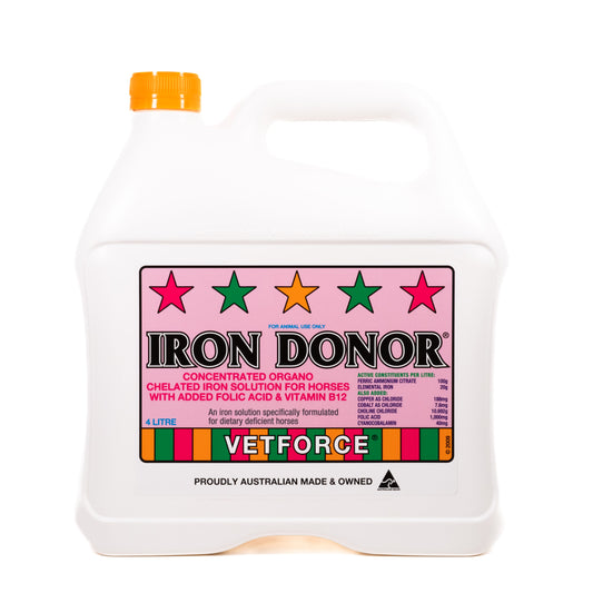 Carbine Chemicals Iron Donor horse supplement