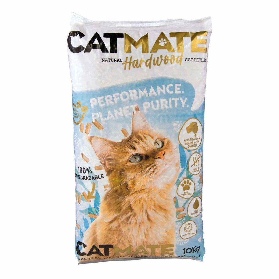 Catmate Hardwood Pellet cat litter 10kg