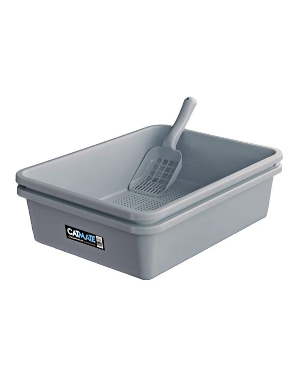 CatMate 3 Piece Sieve Litter Tray with Scoop