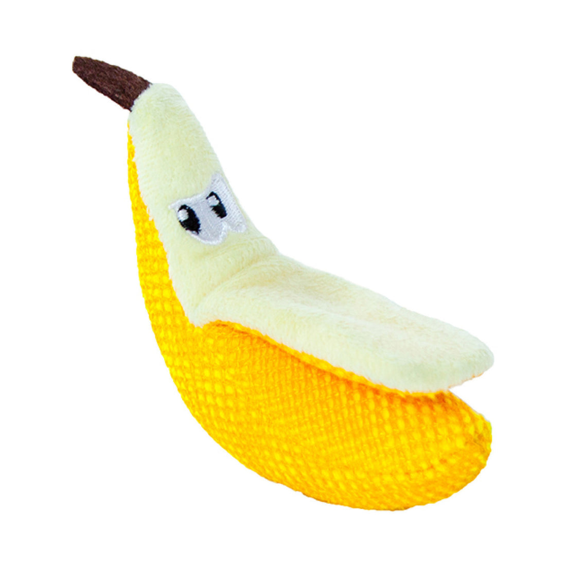 Catstages Dental Banana yellow cat chew toy