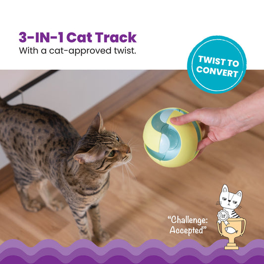 Catstages Twist-A-Ball Track cat toy