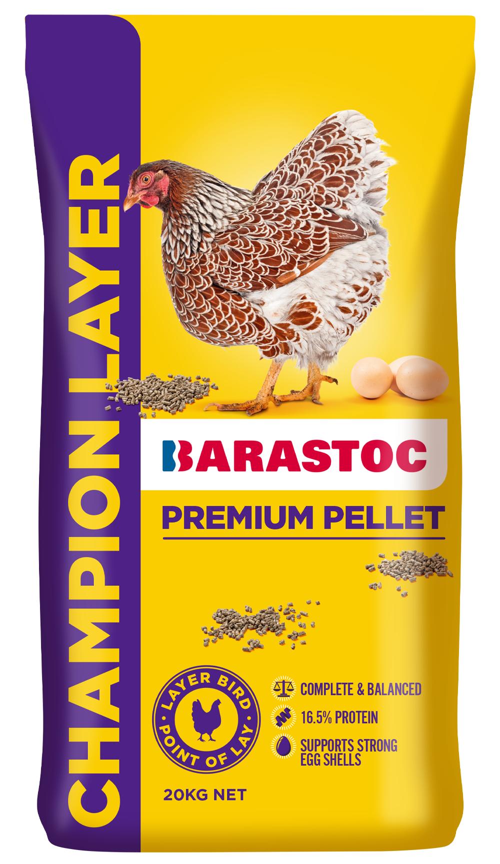 Barastoc Champion Layer 20kg product packaging