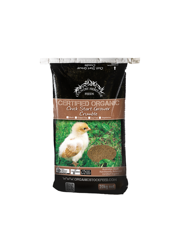 Country Heritage Organic Chick Starter Grower Crumble 20kg