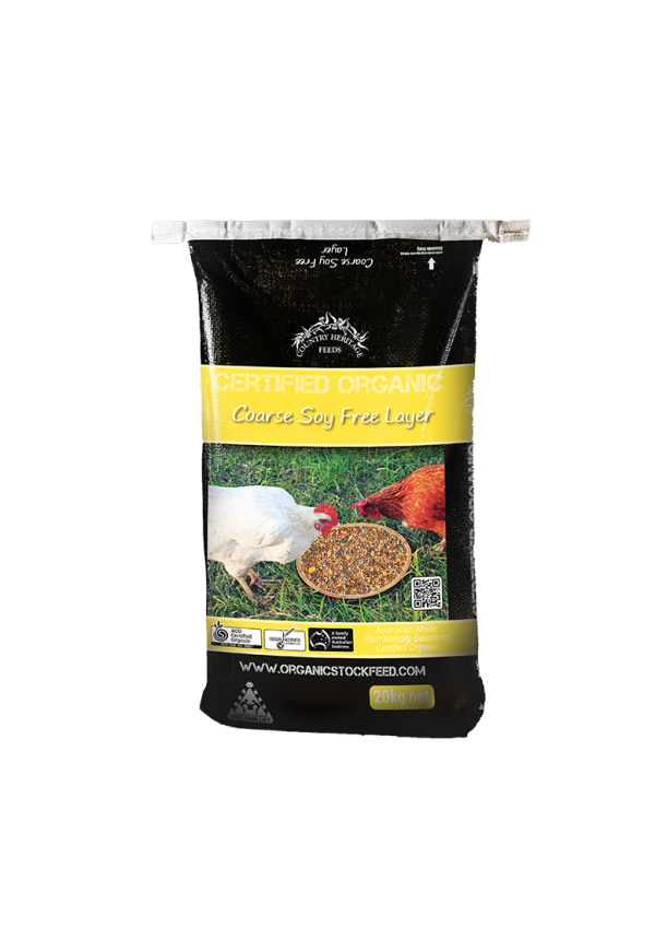 Country Heritage Organic Coarse Soy Free Layer 20kg