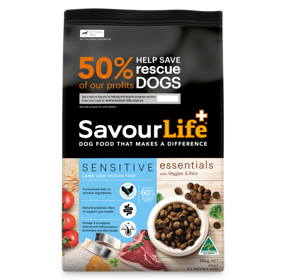 SavourLife Essentials Sensitive Lamb & Ocean Fish Dry Dog Food