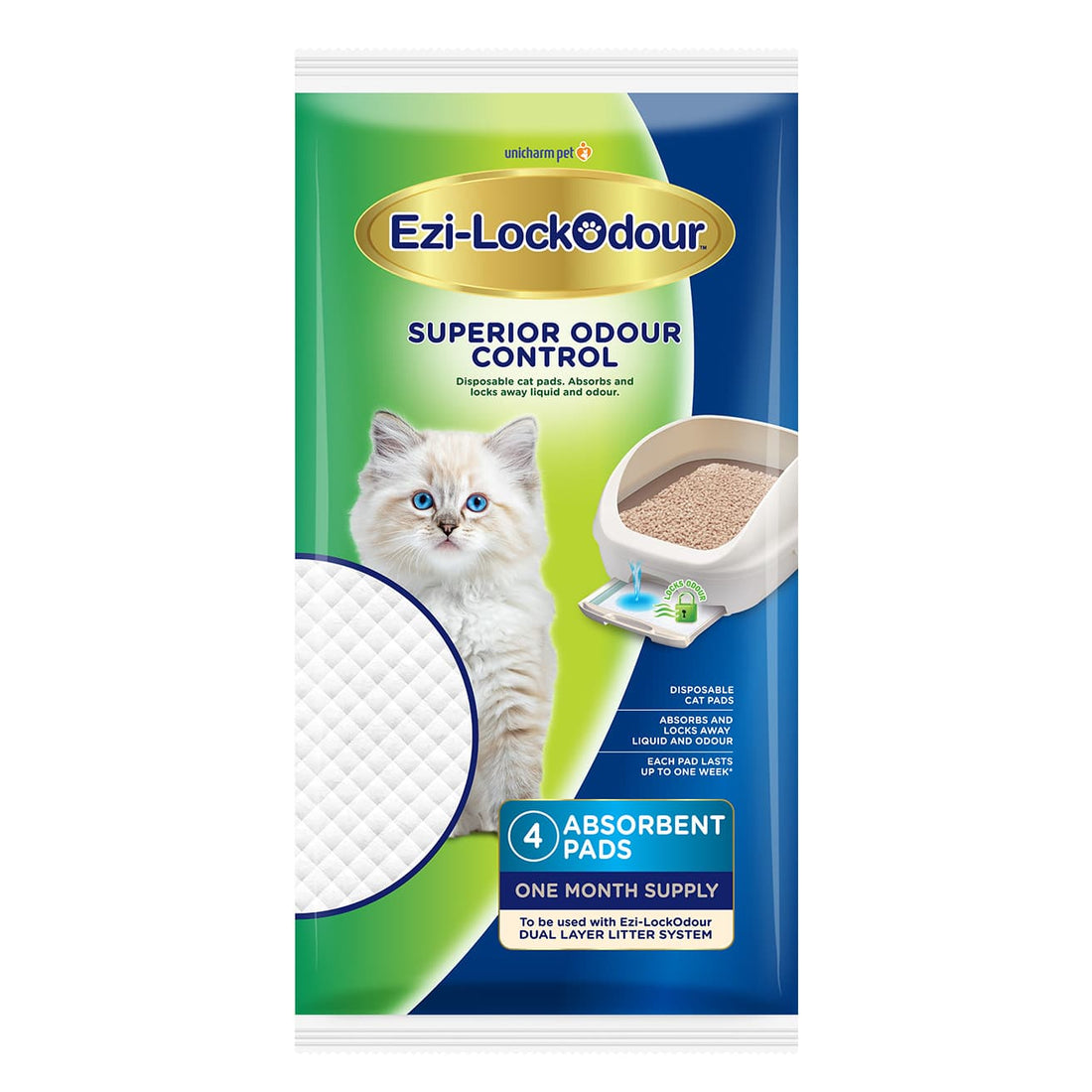 Ezi-LockOdour Absorbent Pads 4 Pack
