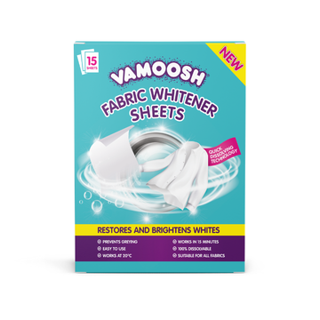 Vamoosh Fabric Whitener Sheets 15 Pack