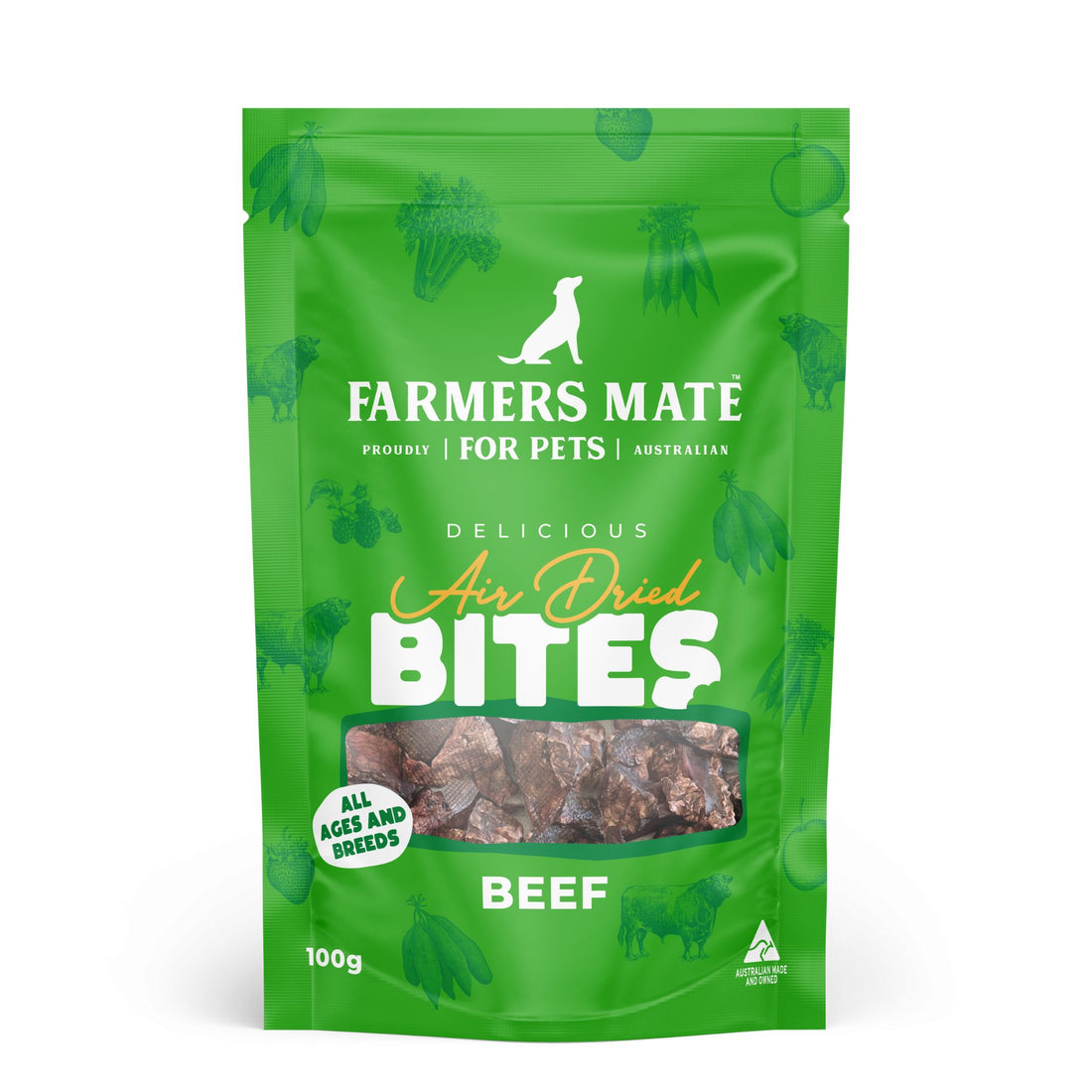 Farmers Mate Air Dried Beef Bites 100g