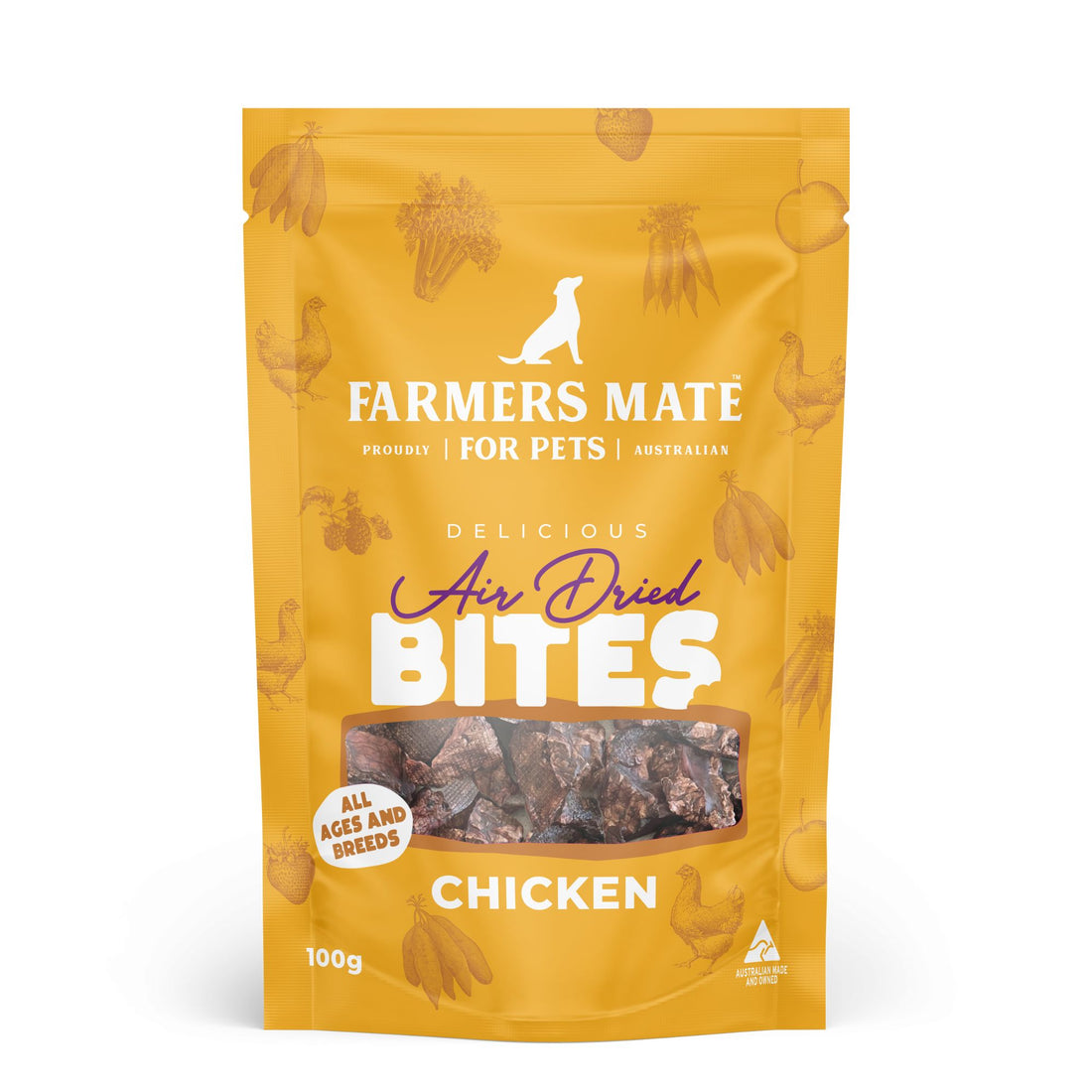 Farmers Mate Air Dried Chicken Bites 100g