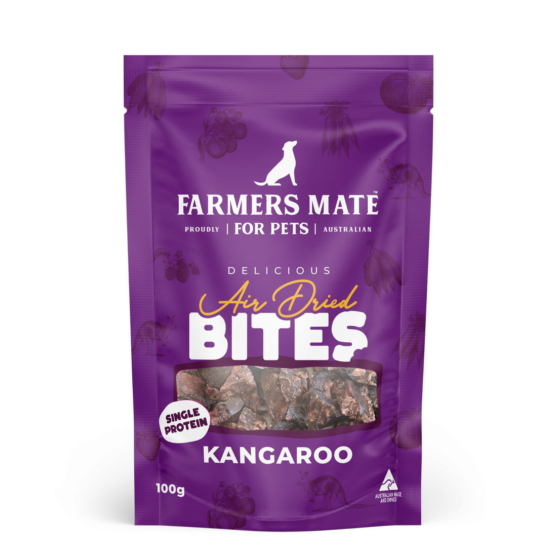 Farmers Mate Air Dried Kangaroo Bites 100g