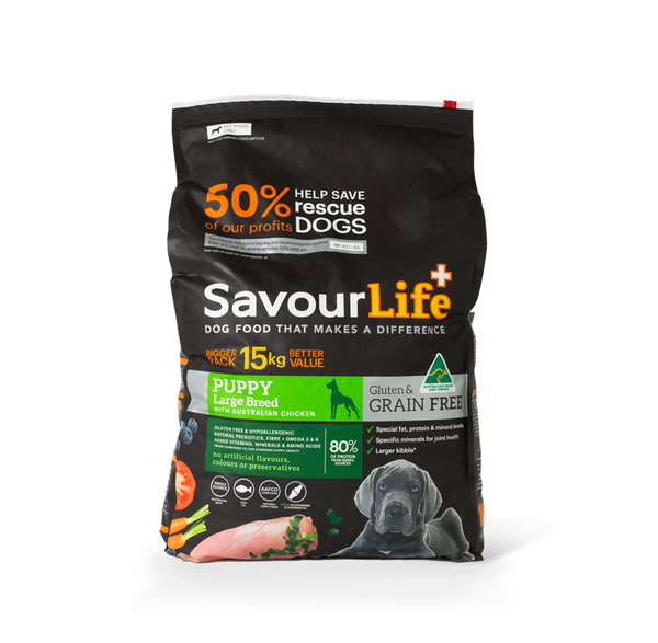 SavourLife Grain Free Large Breed Australian Chicken Puppy Dry Dog Food