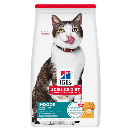 Hill's Science Diet Adult 11+ Indoor Chicken Cat Food