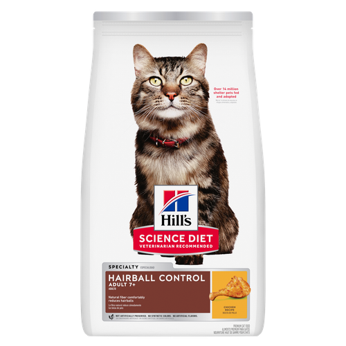 Hill's Science Diet Adult 7+ Hairball Control Chicken Cat Food