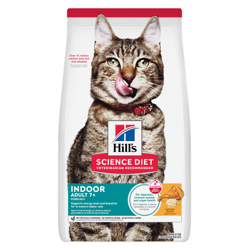 Hill's Science Diet Adult 7+ Indoor Chicken Cat Food
