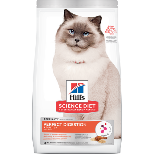 Hill's Science Diet Adult 7+ Perfect Digestion Chicken Cat Food