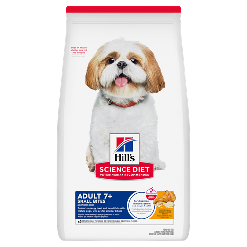 Hill's Science Diet Adult 7+ Small Bites Chicken Meal, Barley & Rice Recipe Dog Food