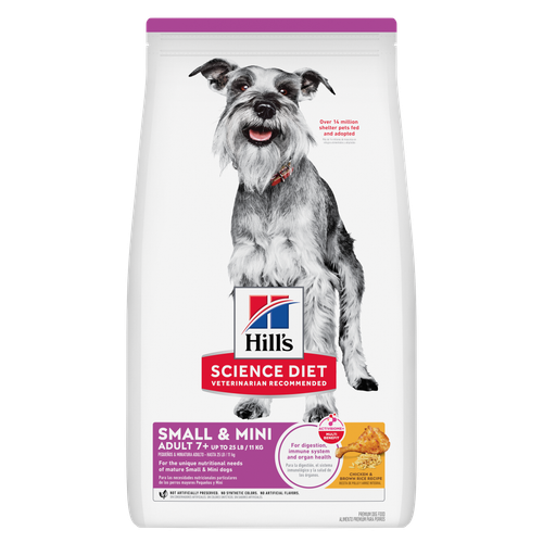 Hill's Science Diet Adult 7+ Small & Mini Chicken & Brown Rice Recipe Dog Food