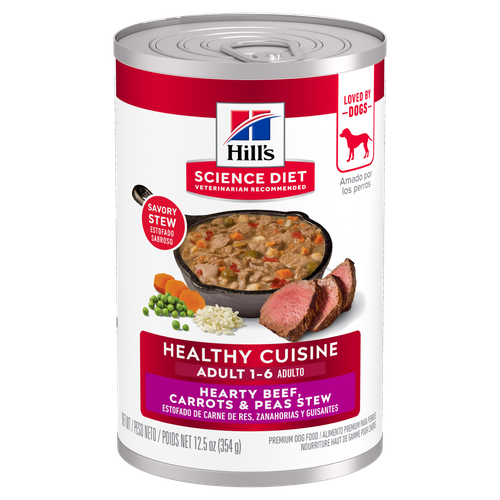 Hill's Science Diet Adult Healthy Cuisine Hearty Beef, Carrots & Peas Stew Dog Food