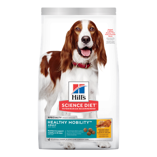 Hill's Science Diet Adult Healthy Mobility Chicken Meal, Barley & Brown Rice Recipe Dog Food