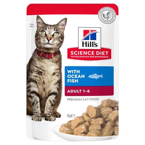 Hill's Science Diet Adult Ocean Fish Wet Cat Food 85g x 12