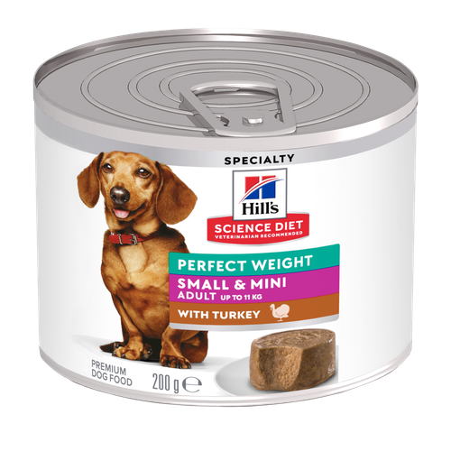 Hill's Science Diet Perfect Weight Adult Small & Mini Dog Mousse with Turkey