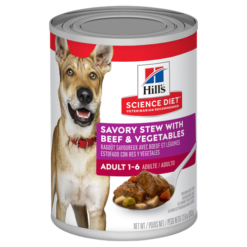 Hill's Science Diet Adult Savory Stew with Beef & Vegetables Dog Food