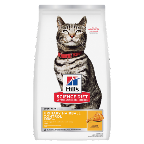 Hill's Science Diet Adult Urinary Hairball Control Chicken Cat Food