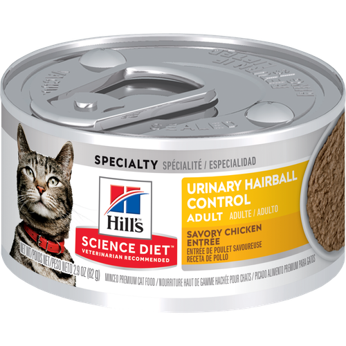 Hill's Science Diet Adult Urinary Hairball Control Chicken Wet Cat Food 85g x 12