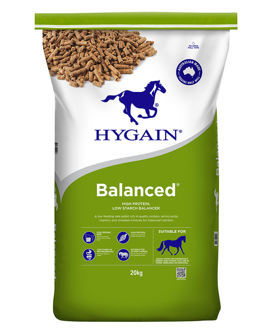 Hygain BALANCED® 20kg horse feed bag