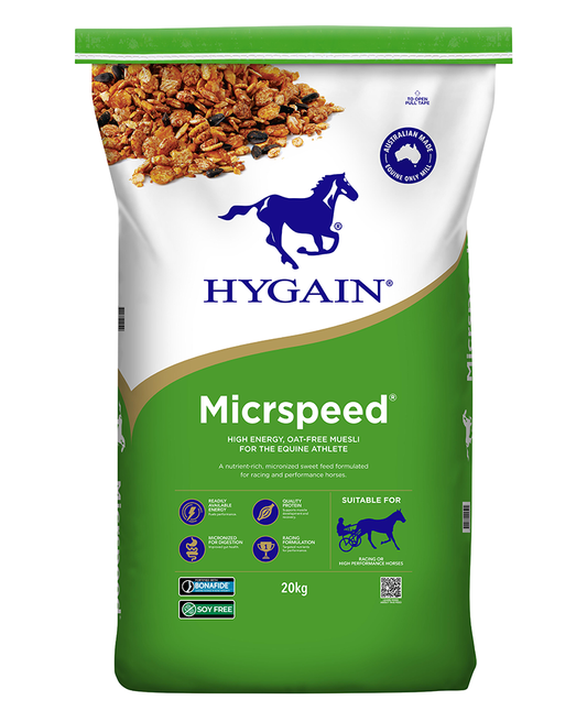 Hygain MICRSPEED® 20kg horse feed bag