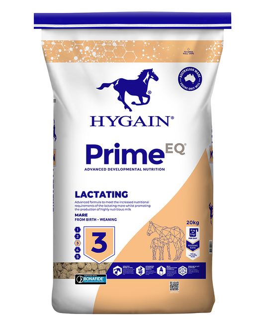 Hygain PRIME EQ® Stage 3 – Lactating 20kg horse feed bag
