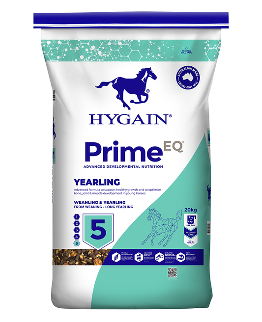 Hygain PRIME EQ® Stage 5 – Yearling 20kg horse feed bag