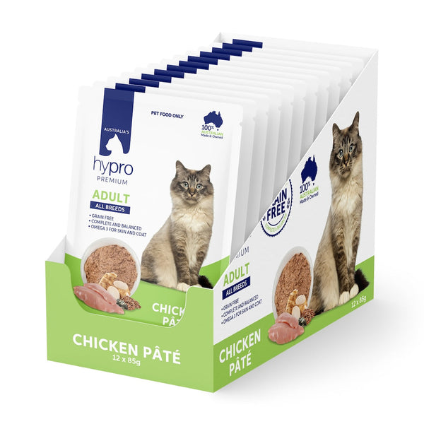 Hypro Premium Adult Cat Chicken Pate 12 x 85g