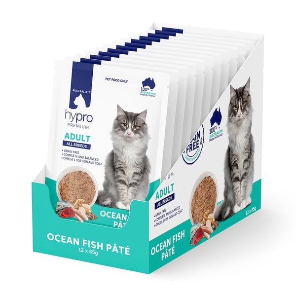 Hypro Premium Adult Cat Ocean Fish Pate 12 x 85g
