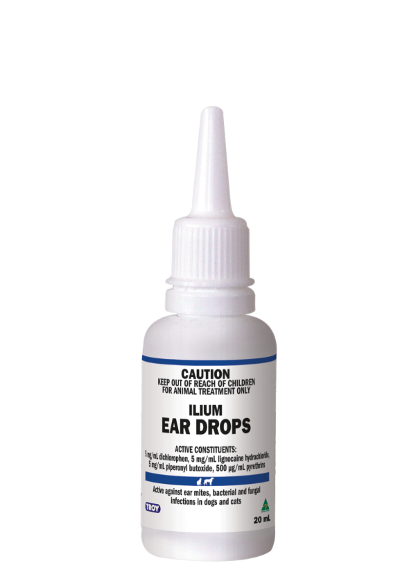 Ilium Ear Drops 20 mL for dogs and cats